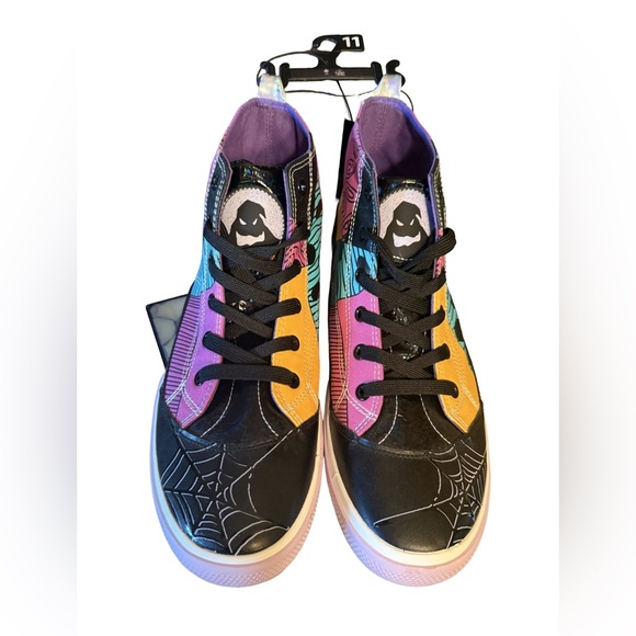 Disney NWT Nightmare Before Christmas Canvas Ankle High Top Sneakers (SH023) - Picture 4 of 8